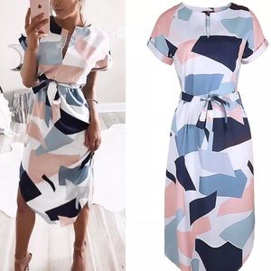 🆕🌹SUMMER SHORT MID CALF DRESS